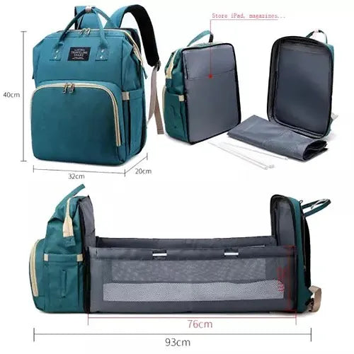 2-in-1 Travel Nappy Bag & Bed