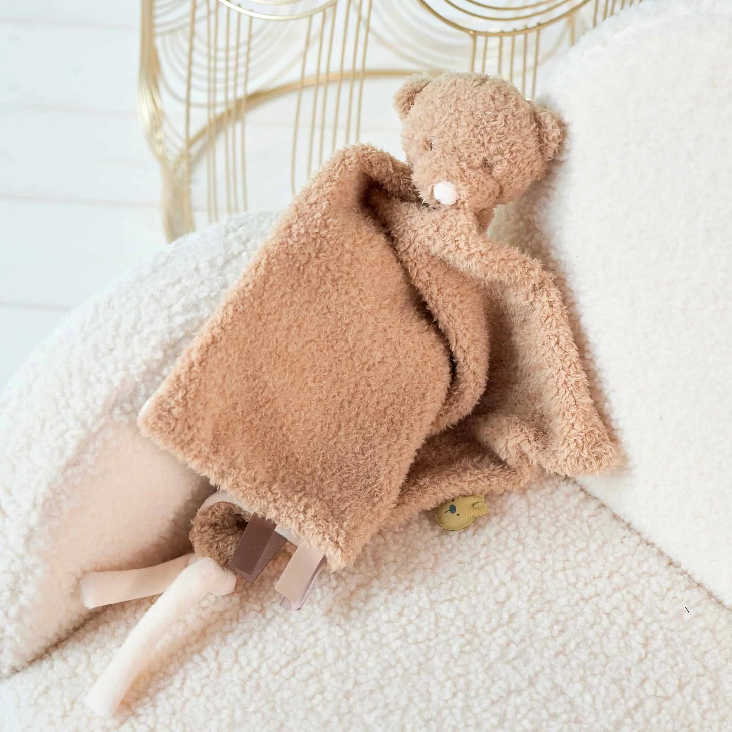 Nattou Cuddly Teddy Bear Dou Dou Blanket