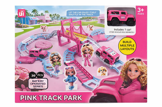 Pink Track Park Playset
