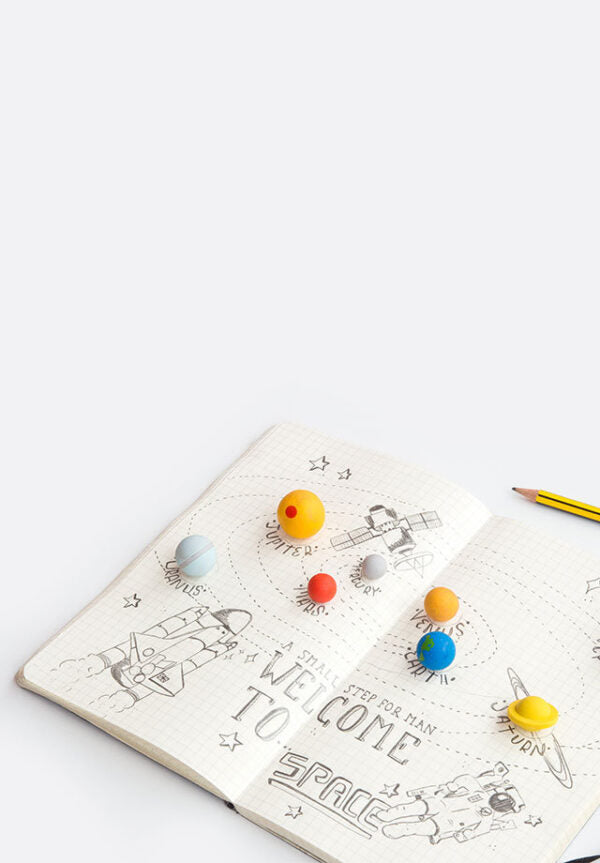 Solar System Eraser Set