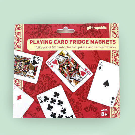 Playing Card Fridge Magnets