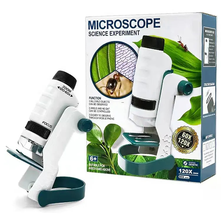 Kid's Portable Biological Microscope Kit