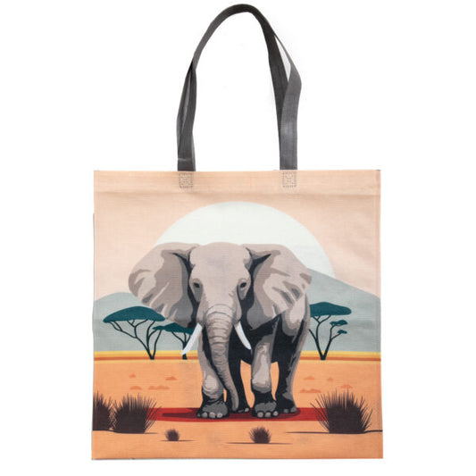Elephant Sunset Portfolio Bag