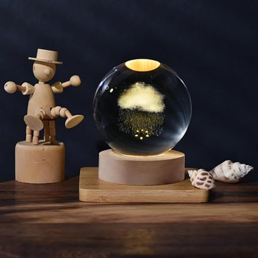 Rainy Cloud Crystal Ball Night Lamp