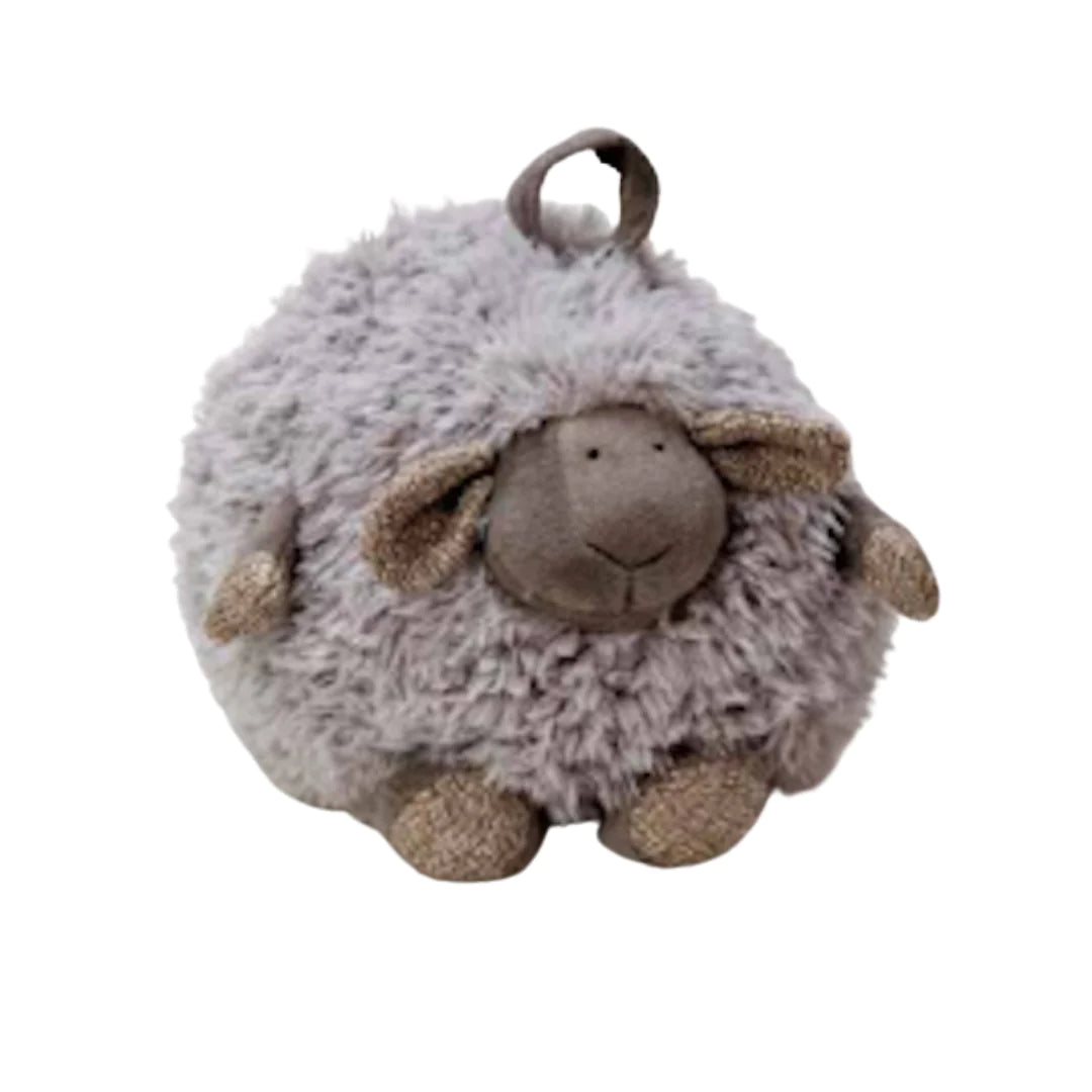 Fluffy Round Plush Lamb (33 cm)