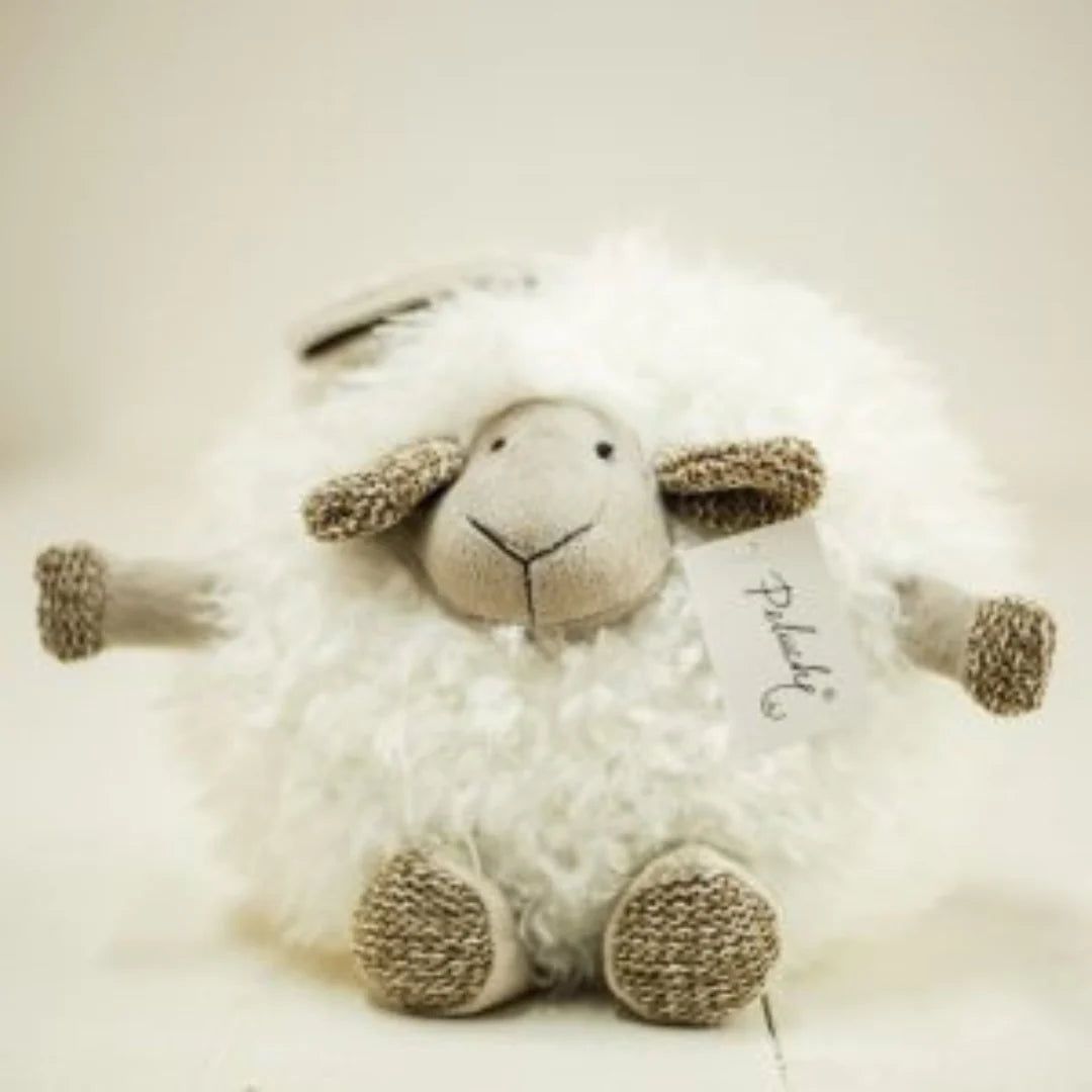 Fluffy Round Plush Lamb (33 cm)