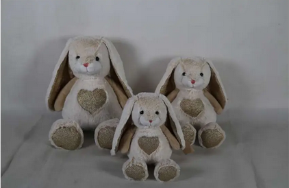 Plush Bunny With Heart Belly