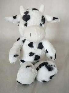 Plush Black & White Cow Soft Toy (25cm)