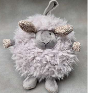 Fluffy Round Plush Lamb (18 cm)