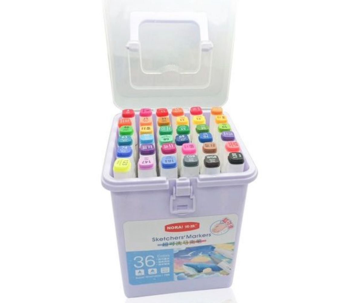 Sketchers 36 Piece Double Sided Markers Set