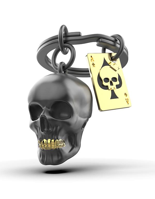Stainless Steel Keyring - Skull – Oh My Gifts! Online Gift Emporium
