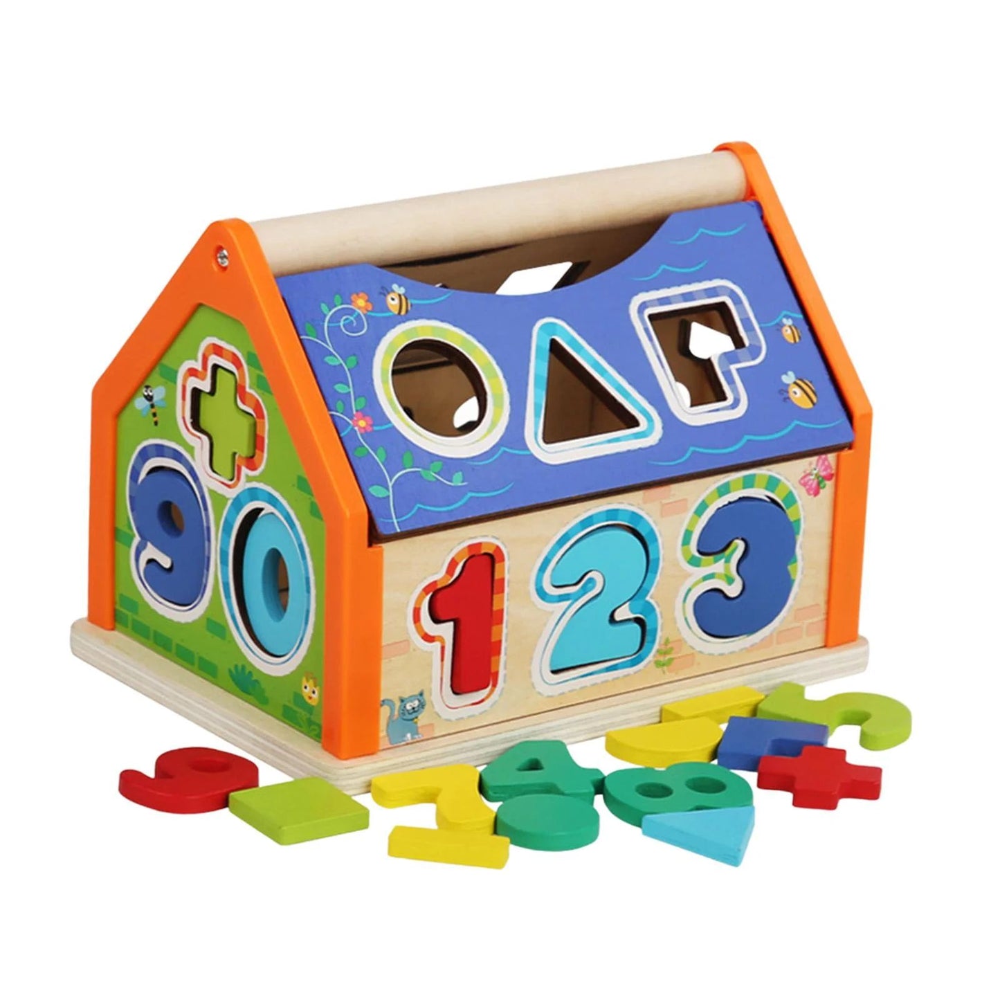 Smart House – Wooden Shape & Number Sorting Toy