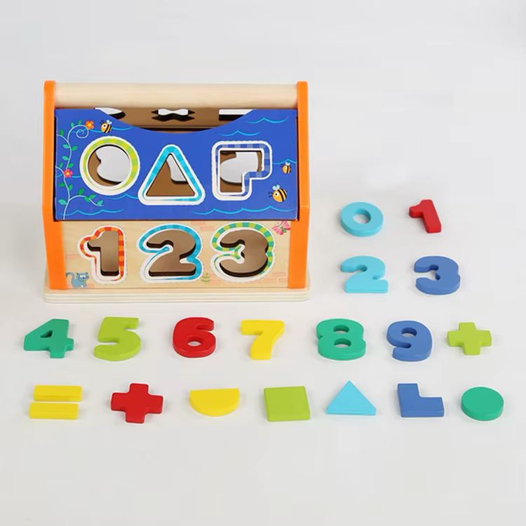Smart House – Wooden Shape & Number Sorting Toy