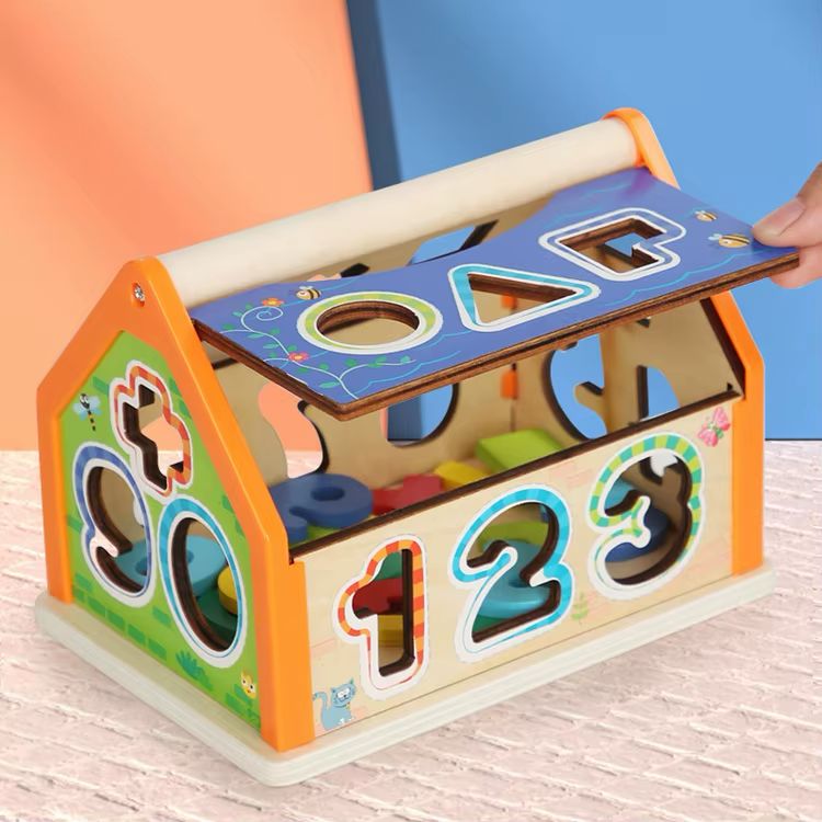 Smart House – Wooden Shape & Number Sorting Toy