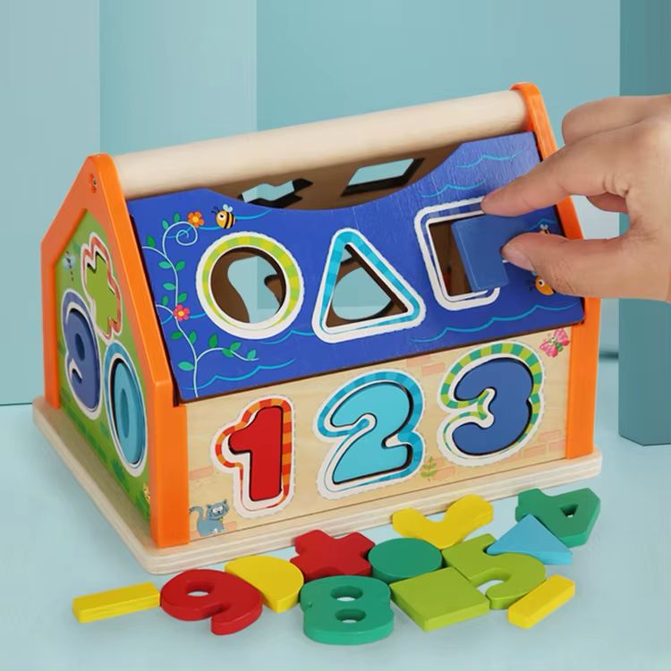 Smart House – Wooden Shape & Number Sorting Toy