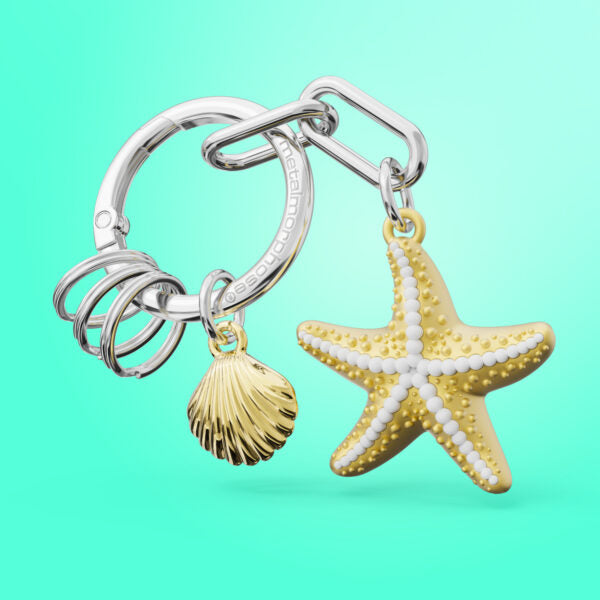 Stainless Steel Keyring - Starfish