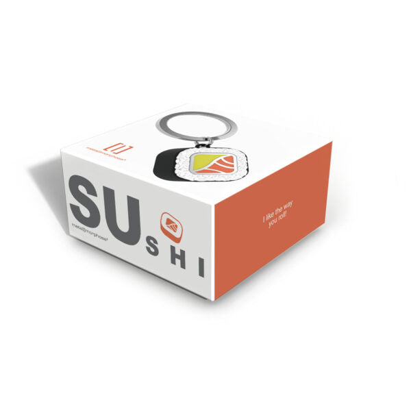 Stainless Steel Keyring - Sushi