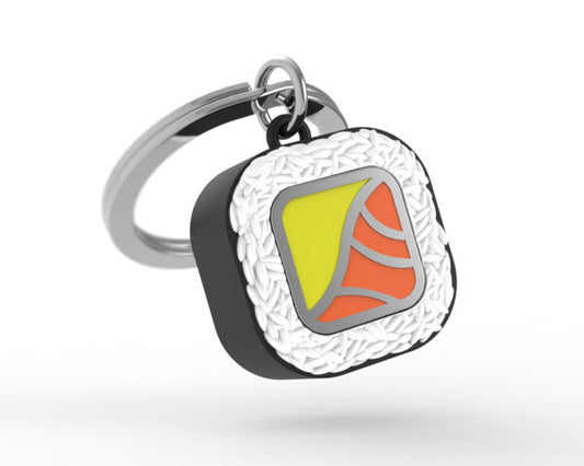 Stainless Steel Keyring - Sushi