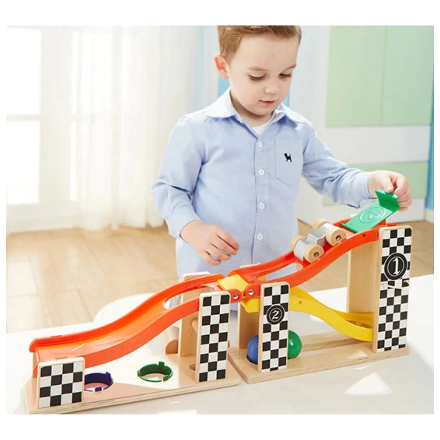 2 in 1 Racing Track & Pounding Bench