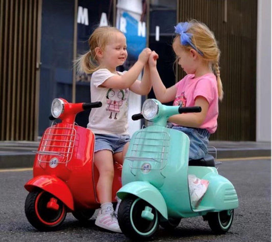 Kids Electric Ride On -  Mini Vespa Scooter