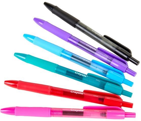 Crayola Take Note! Washable Gel Pens (6)
