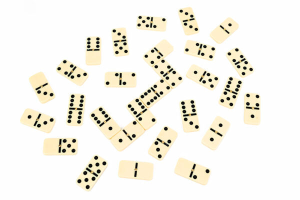 Wooden Dominoes Game Set