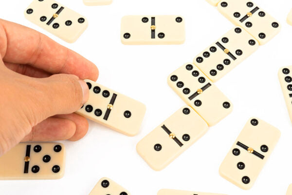 Wooden Dominoes Game Set