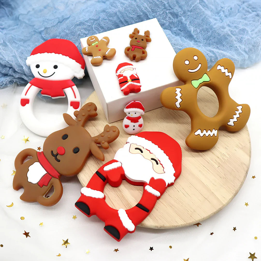 Gingerbread Man Silicone Teether