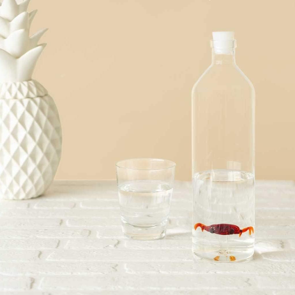Borasilicate Crab Glass Water Bottle (1.2L)