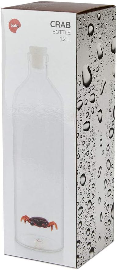 Borasilicate Crab Glass Water Bottle (1.2L)