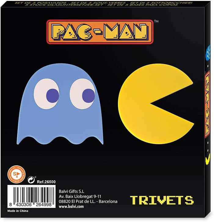 Pac-Man Magnetic Silicone Trivet Set