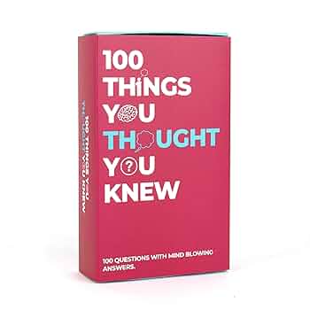 100 Things You Thought You Knew Cards