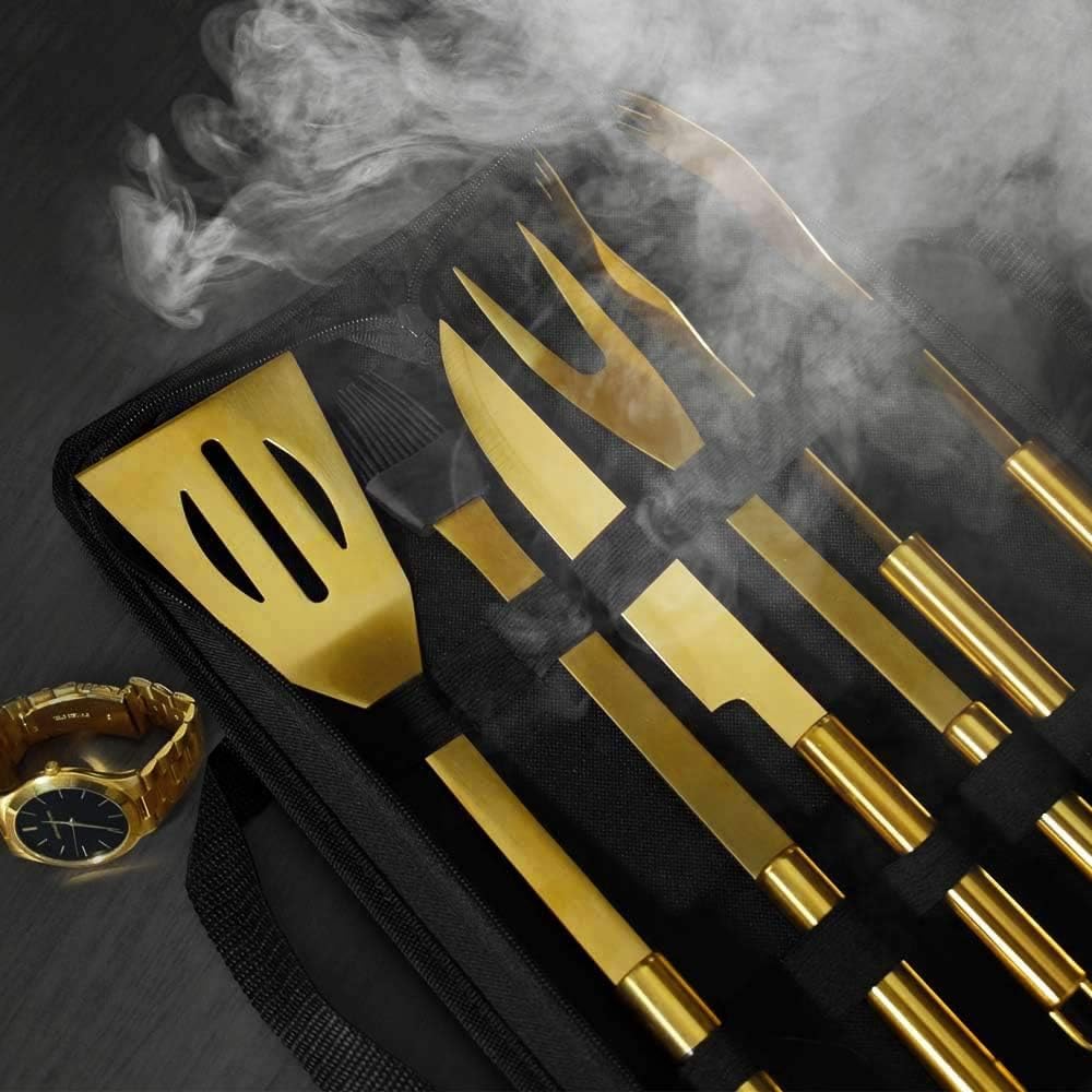 Millionaire BBQ Tools & Apron Set