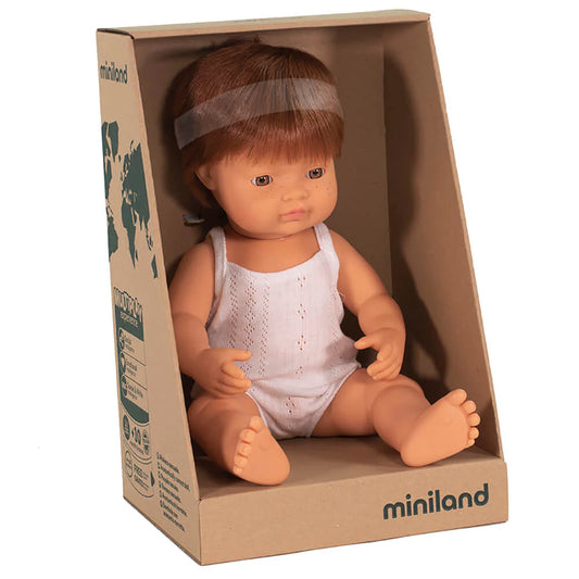 Caucasian Red-Haired Boy Doll (38cm)