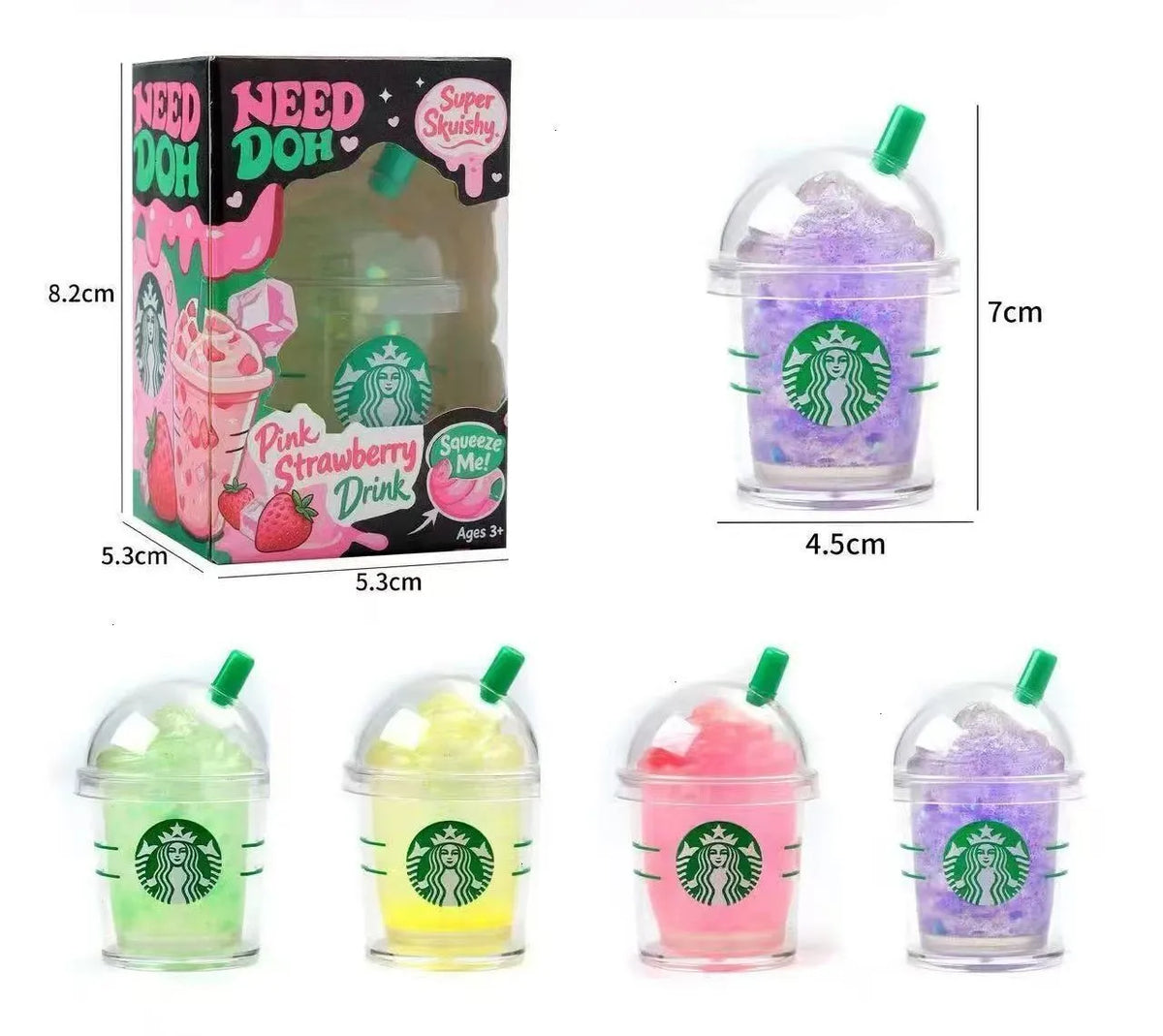 Needoh Starbucks Super Squish Nice Cube