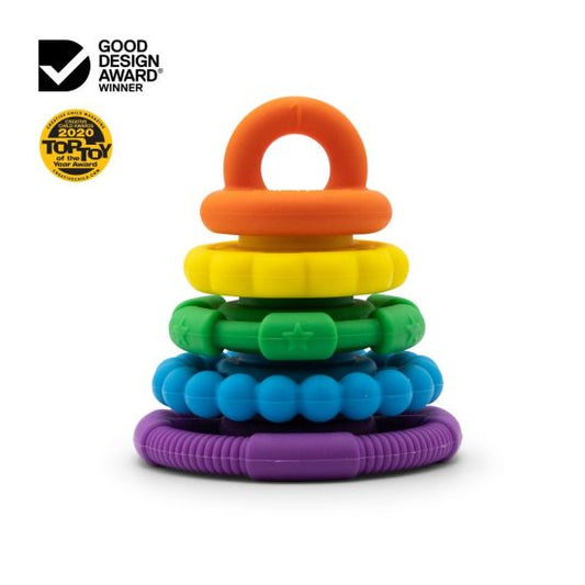 Rainbow Silicone Stacker & Teether